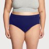 front view of thinx everyday hi waist in indigo