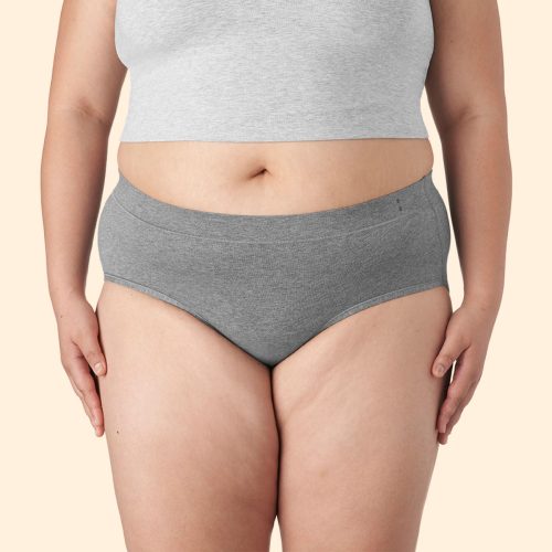 TFA Cotton Brief Heather Grey Front